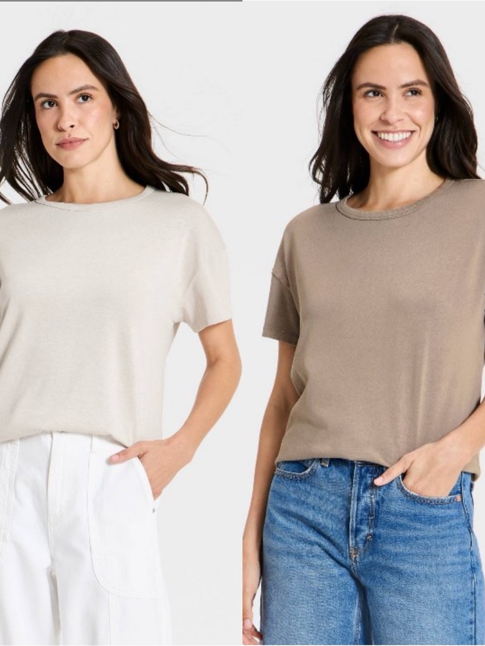 Universal Thread Cotton Boyfriend T-Shirt Set of 2 Size XS